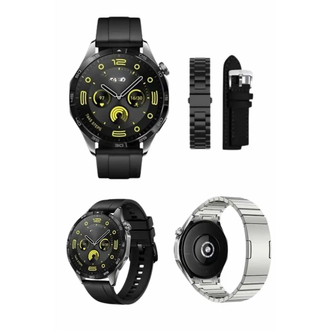 Amoled Ekran 3 Kordonlu Akıllı Saat 5.0 Bluetooth Bağlantılı Android ve İOS Uyumlu