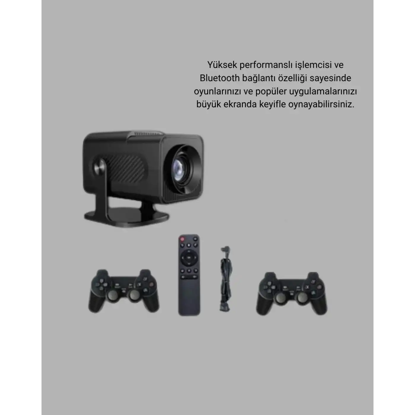 Android Projeksiyon Game Box – 1280x720p HD Çözünürlük, Bluetooth,HDMI ve USB Girişli