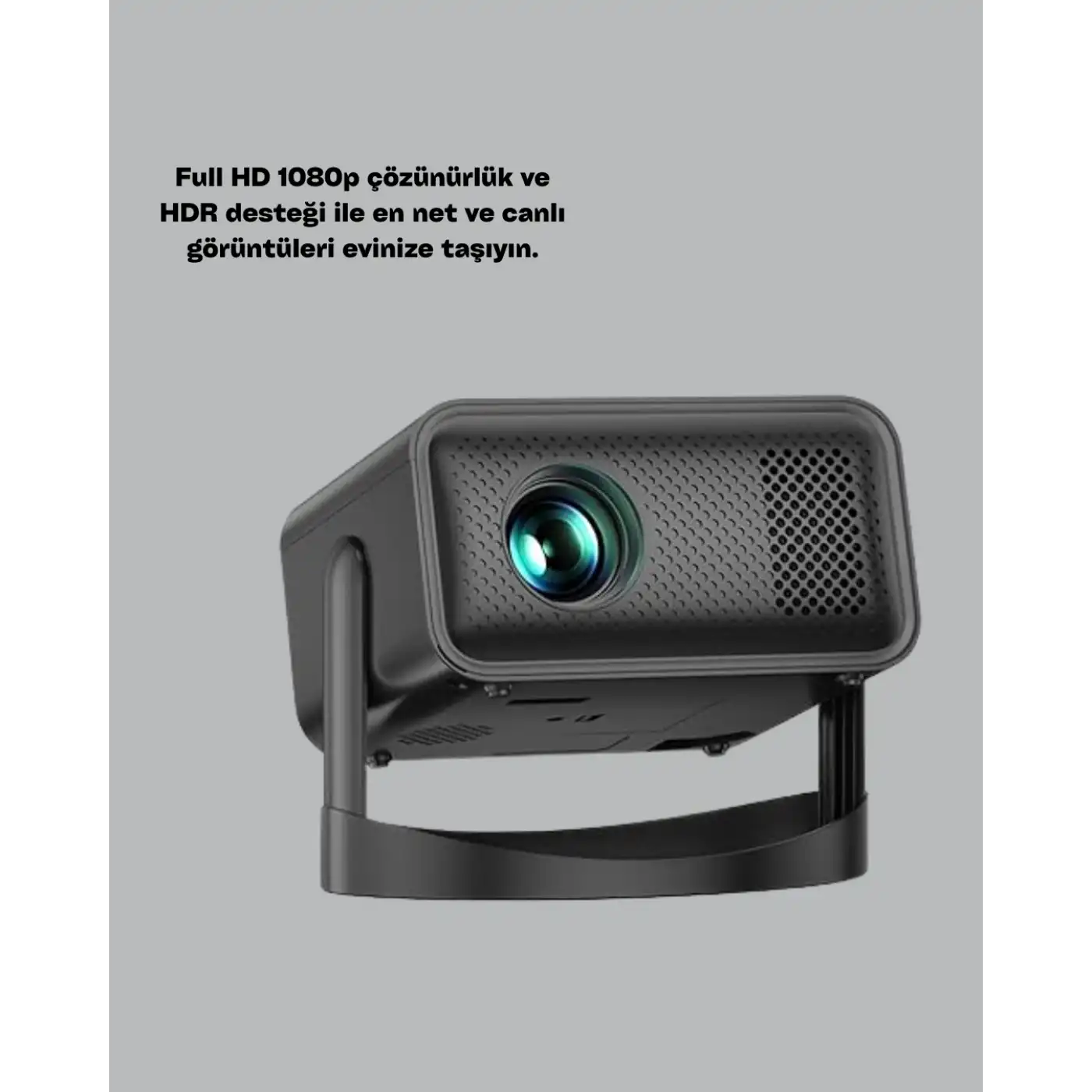 Android TV 11 İşletim Sistemli Elektrikli Odaklama Projektör