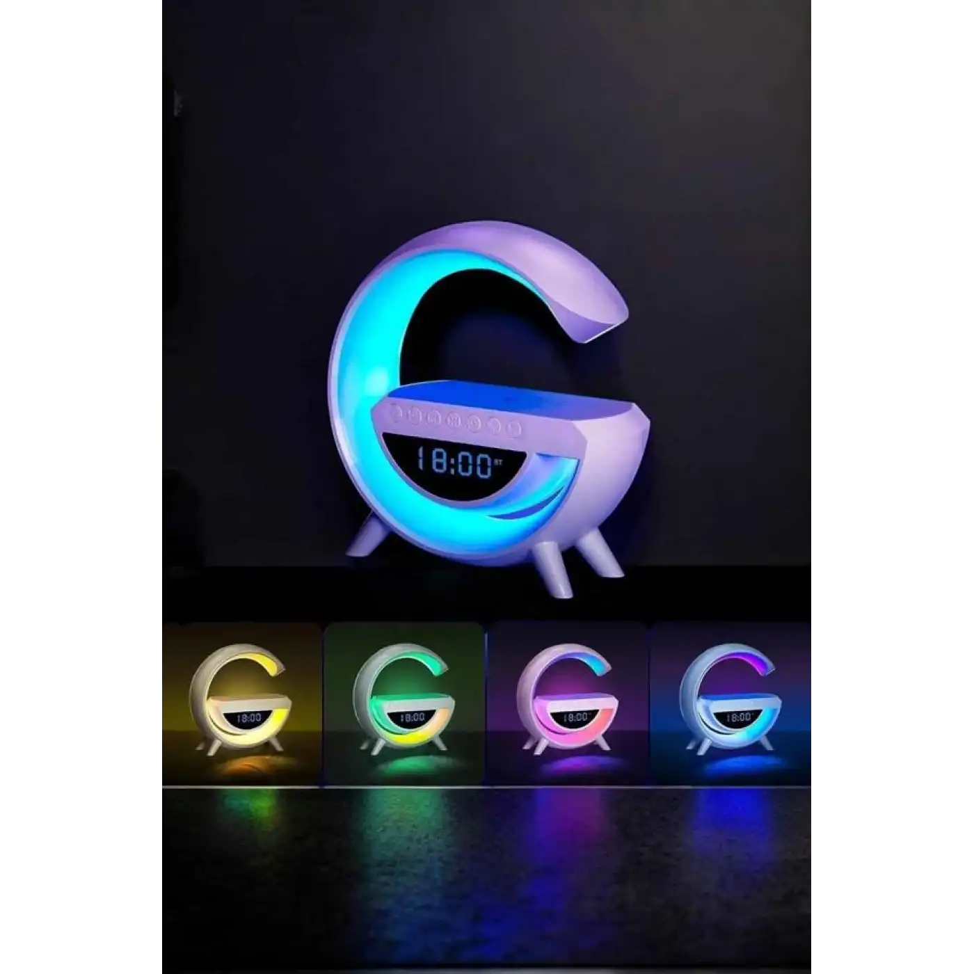 Android Uyumlu Akıllı Bluetooth Hoparlör Kablosuz Şarj Cihazı Standı