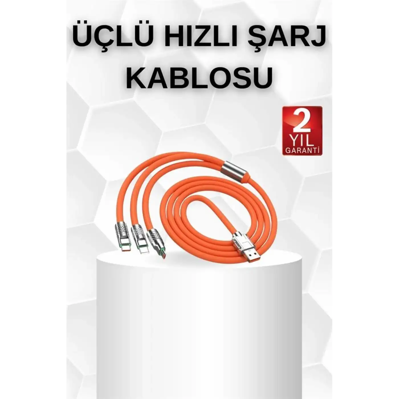 Android ve İOS Uyumlu 180 Derece Type-c Şarj Kablosu Yeni Nesil