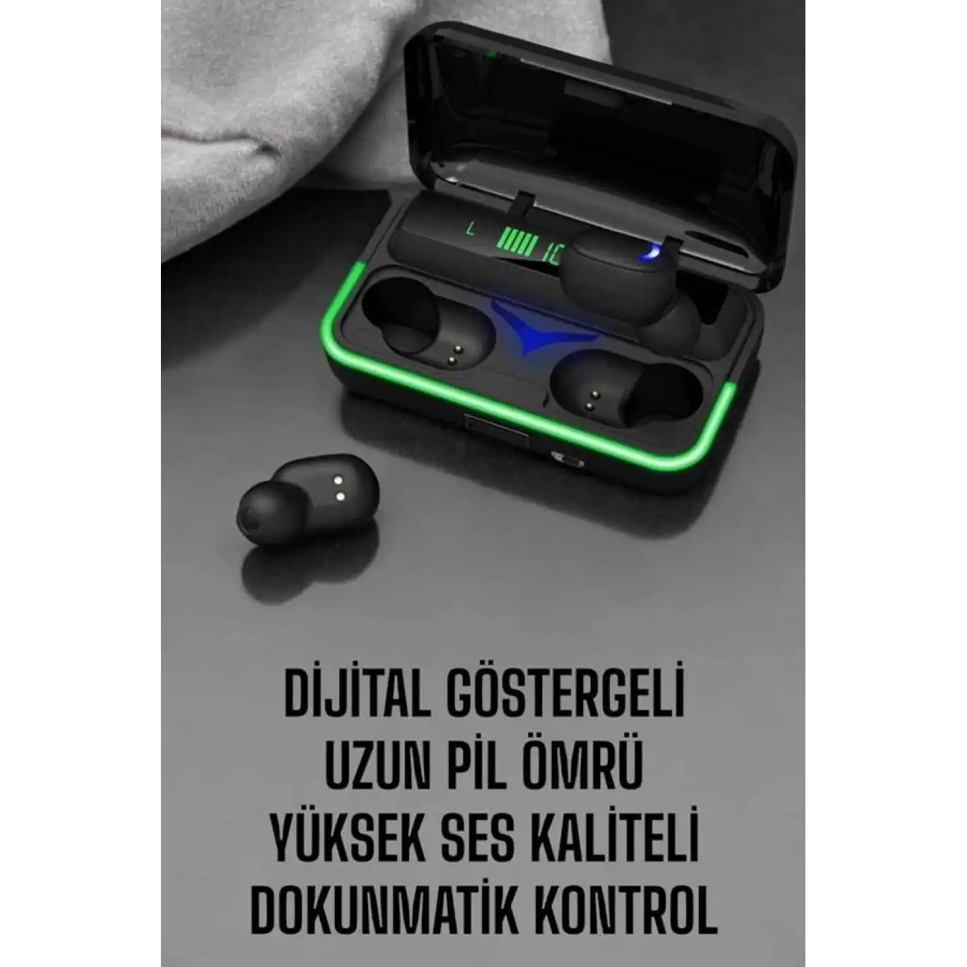 Android Ve İOS Uyumlu Bluetooth Bağlantılı Powerbankli Kulaklık
