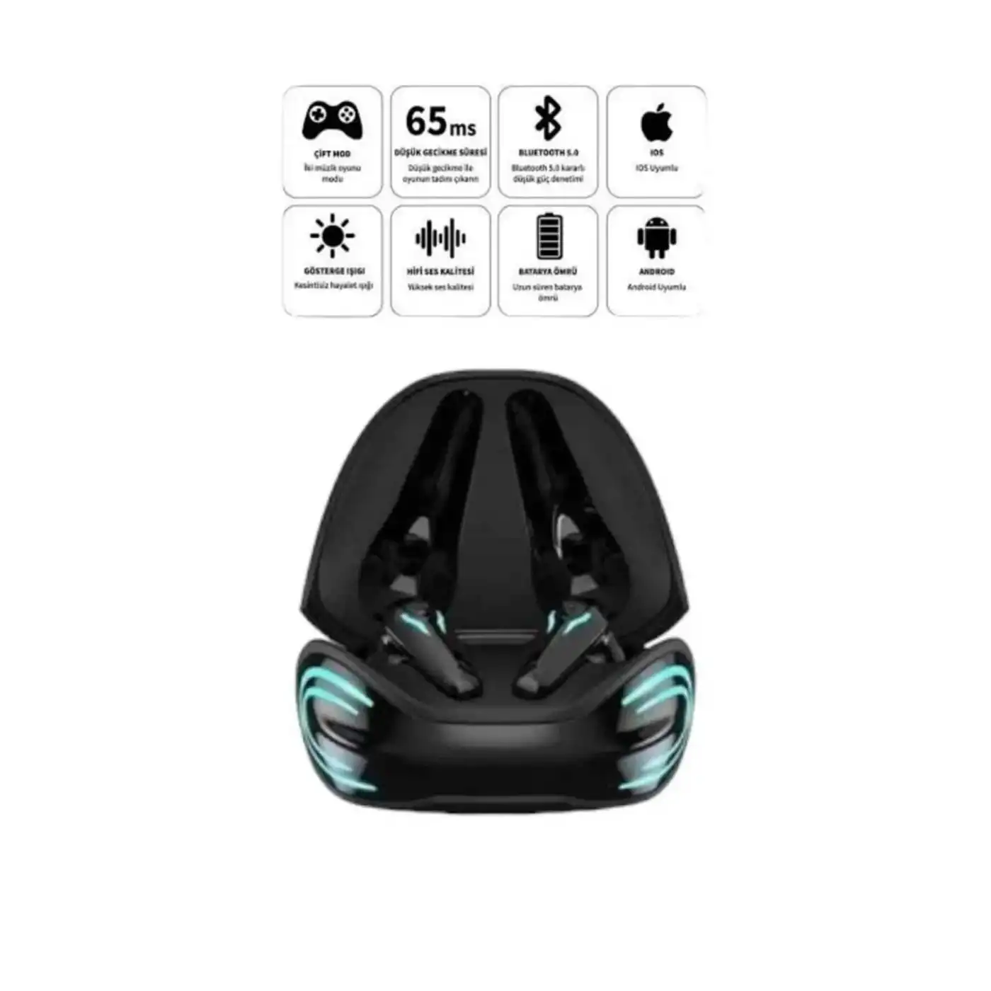 Android ve İOS Uyumlu Bluetooth Kulaklık Mini