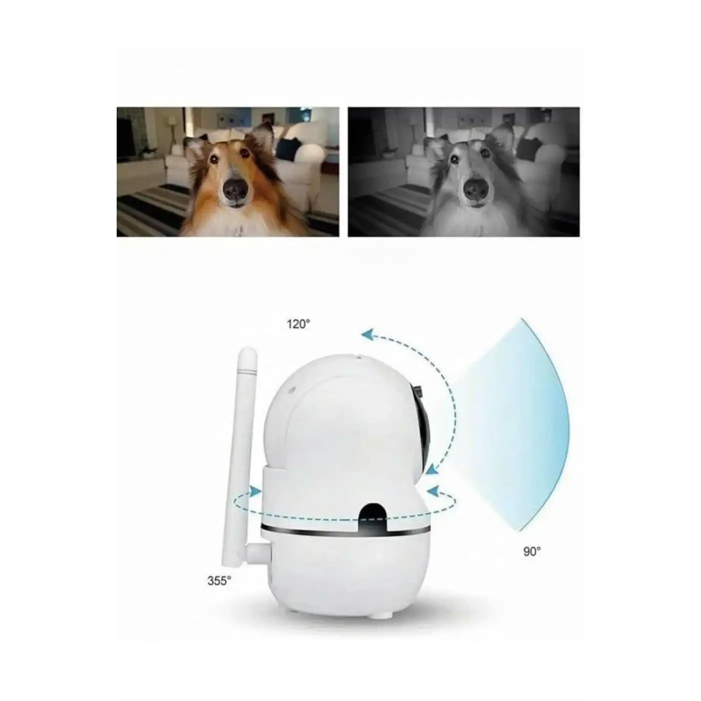 Anlık Bildirimli Hareket Sensörlü Full HD Kamera