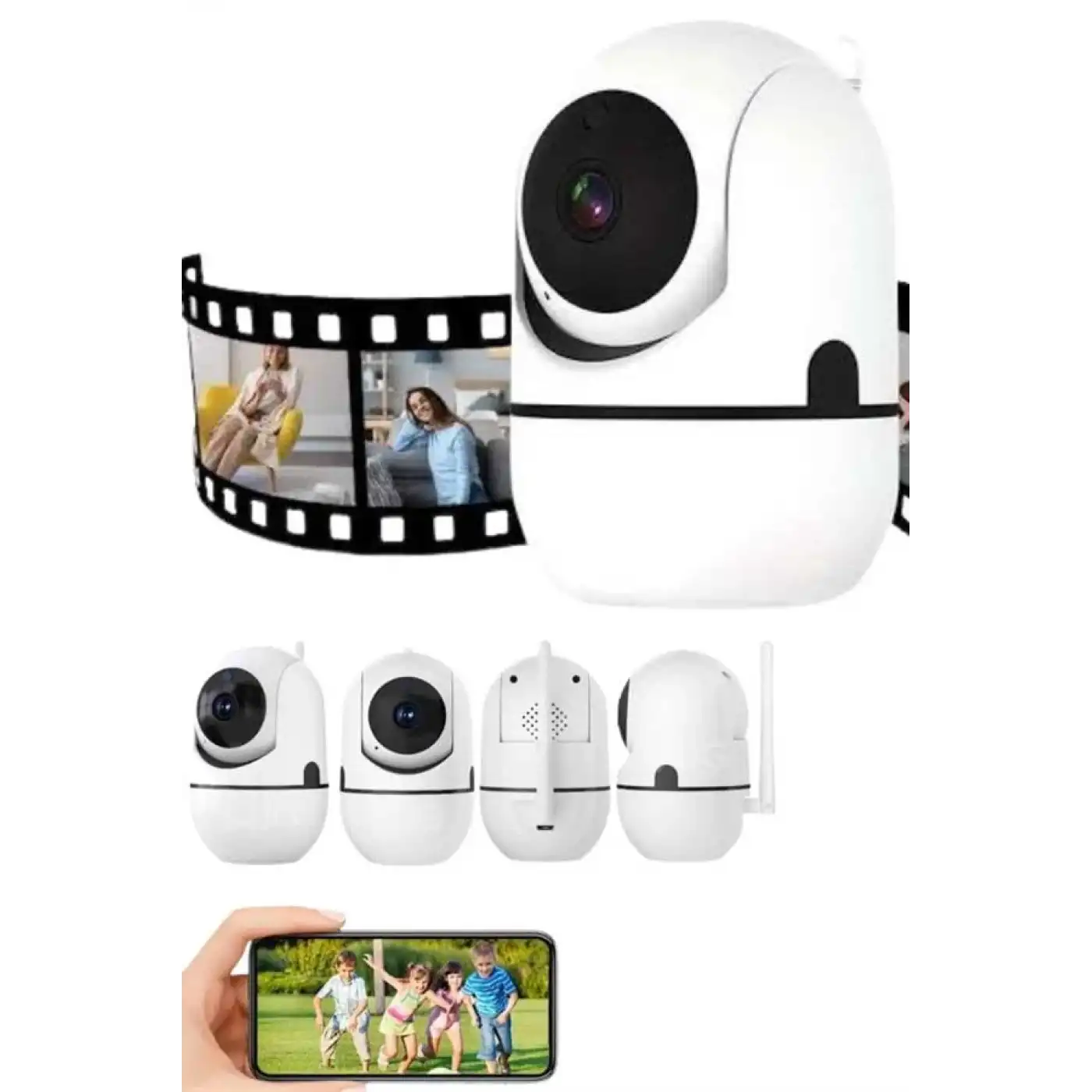 Anlık Bildirimli Hareket Sensörlü Full HD Kamera