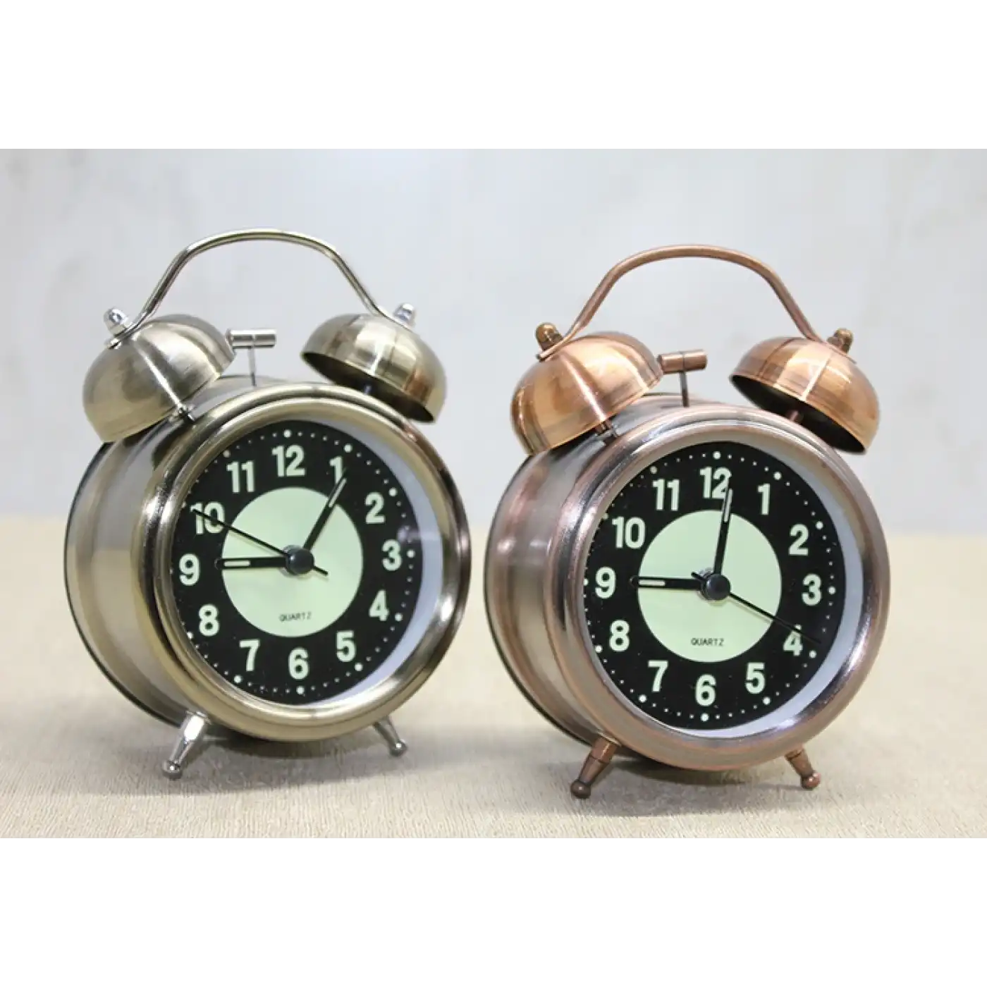 Antik Metal Çalar Saat Küçük Boy