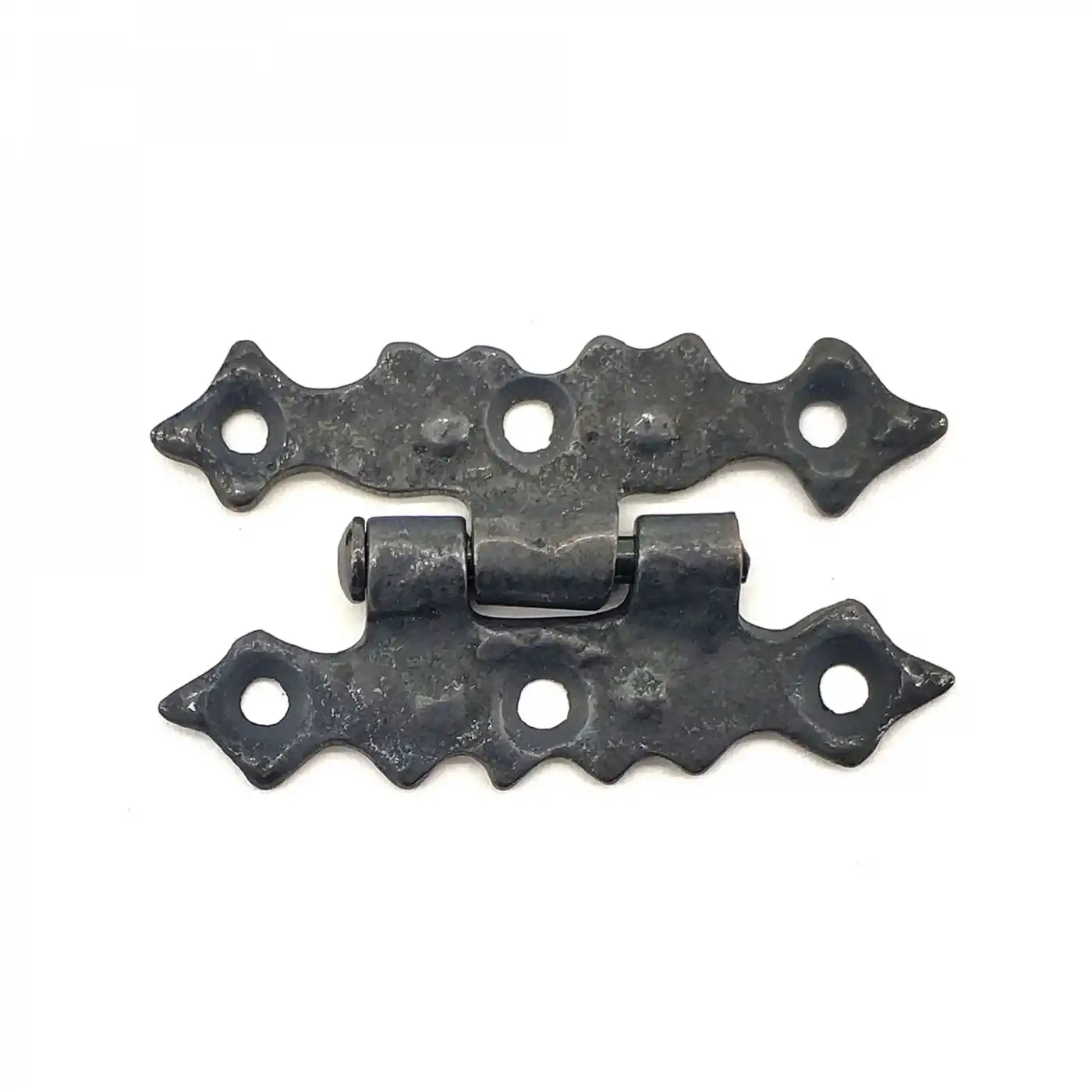 Antika Tarz Dekoratif Pirinç Yıldız Menteşe - 63x36 Mm, Oksit