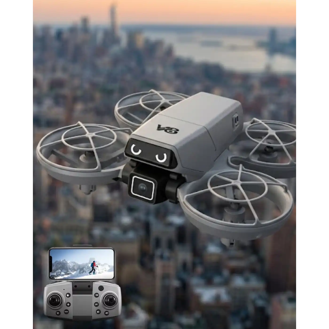 APP Kontrollü Kameralı Mini Drone Headless Mod Özellikli