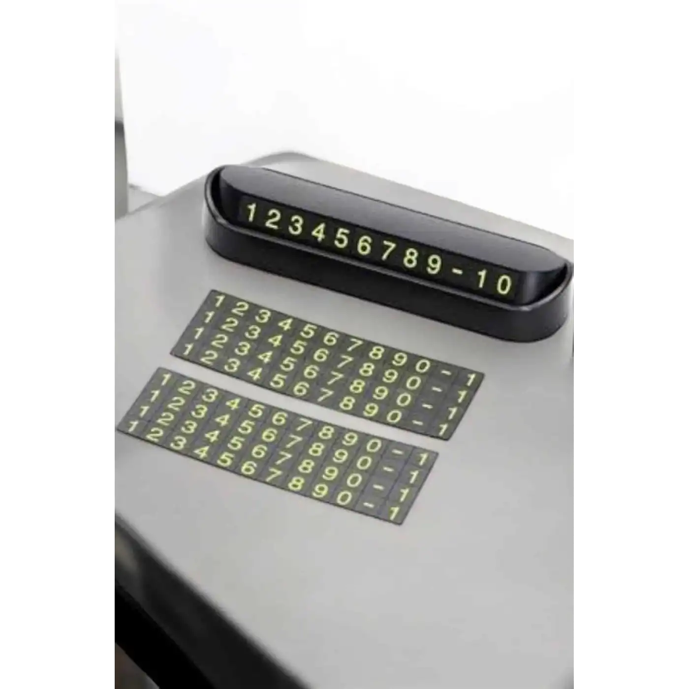 Araba Park Numaratörü Araç İçi Numaralık Değiştirilebilir Çevirmeli Mini
