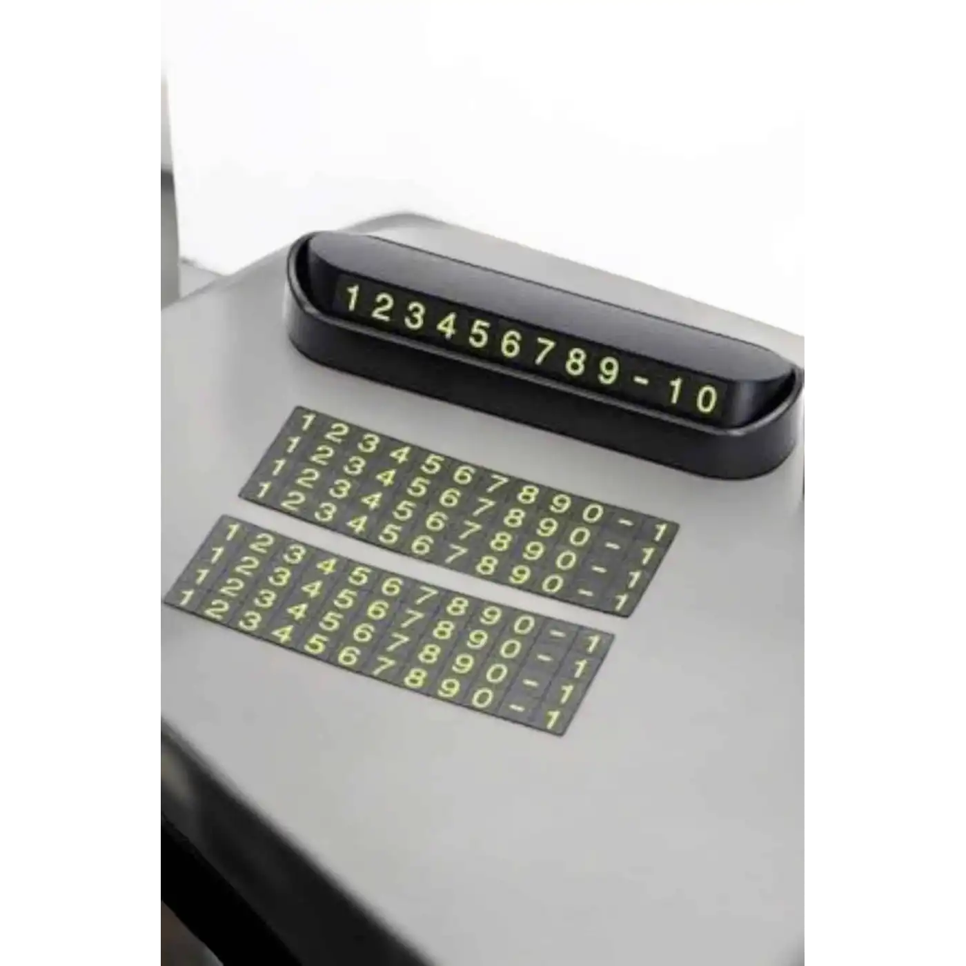 Araba Park Numaratörü Araç İçi Numaralık Değiştirilebilir Çevirmeli Mini