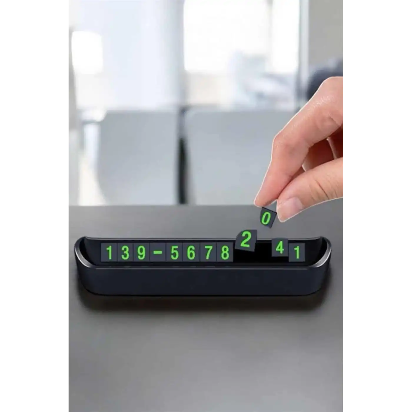 Araba Park Numaratörü Araç İçi Numaralık Değiştirilebilir Çevirmeli Mini