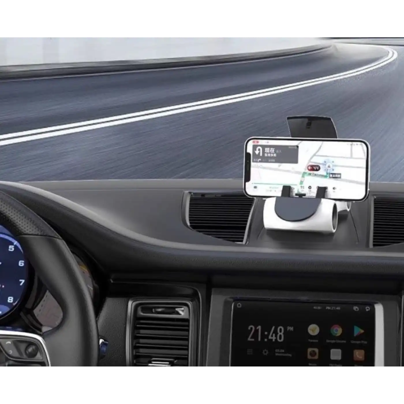 Araba Tasarımlı Araç İçi 360 Derece Telefon Tutucu