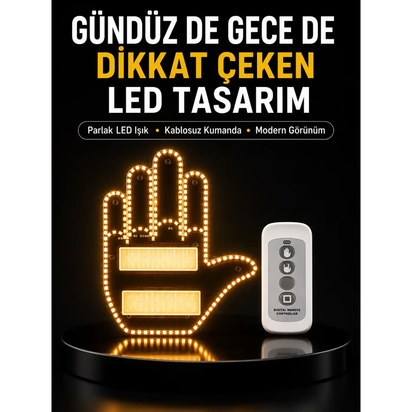 Araç İçin Eğlenceli LED El İşareti Işığı