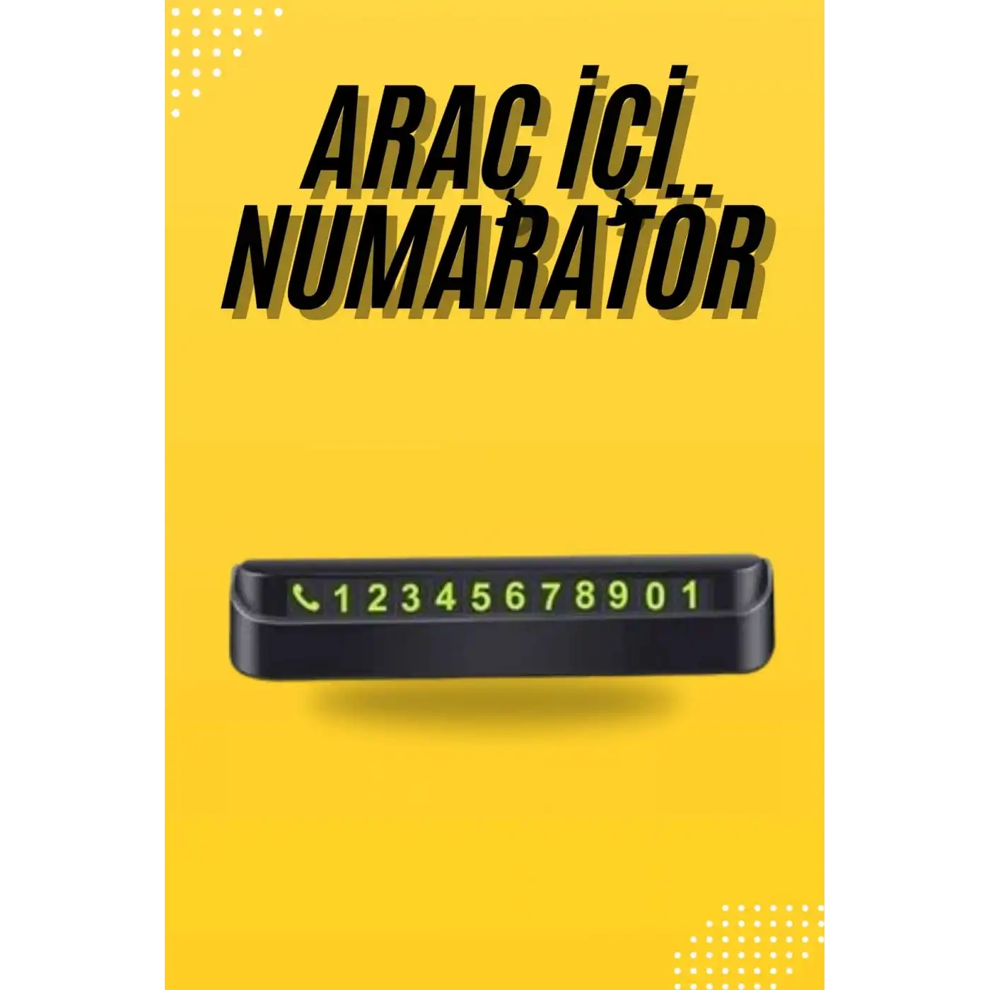 Araç Park Numaratörü Tüm Araçlara Uyumlu Araba Numaralık