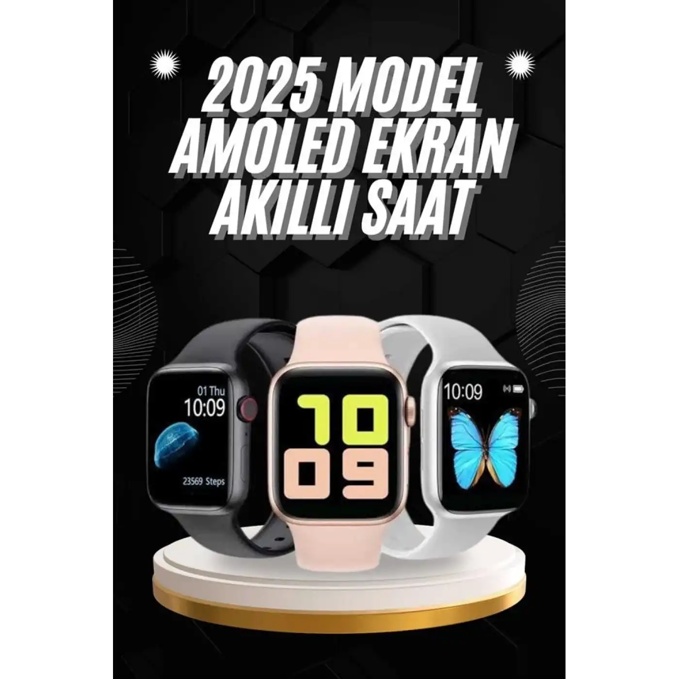 Arama Cevaplayabilen Akıllı Saat Bluetooth Bağlantılı Sosyal Medya Girişli