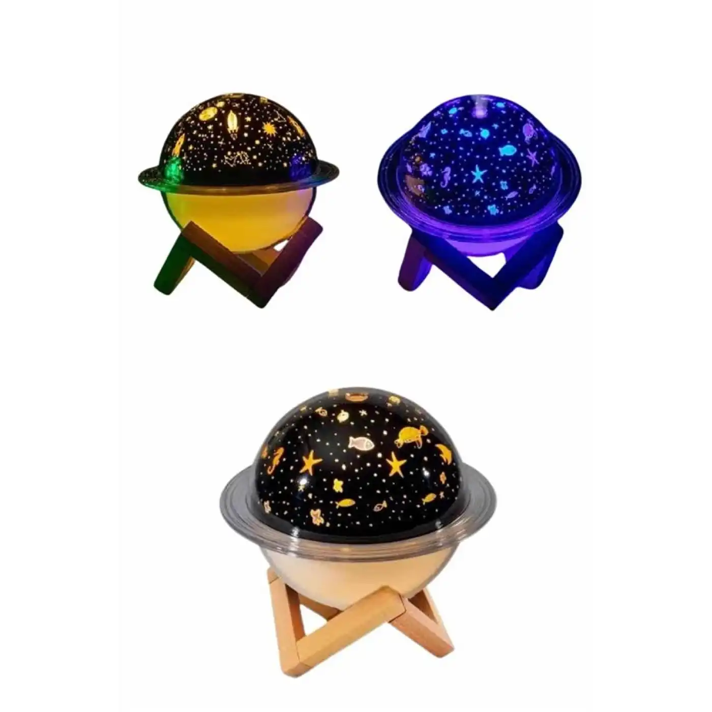 Aromaterapi Hava Nemlendirici Gece Lambası Uzay Model Satürn Oda Kokusu