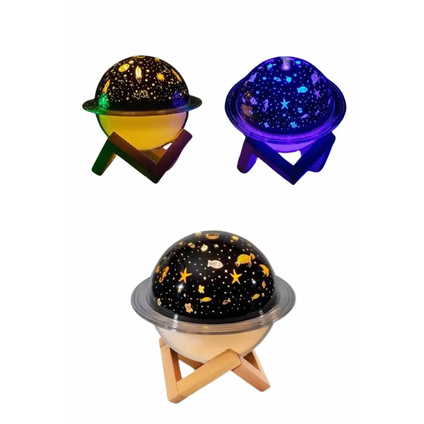 Aromaterapi Hava Nemlendirici Gece Lambası Uzay Model Satürn Oda Kokusu