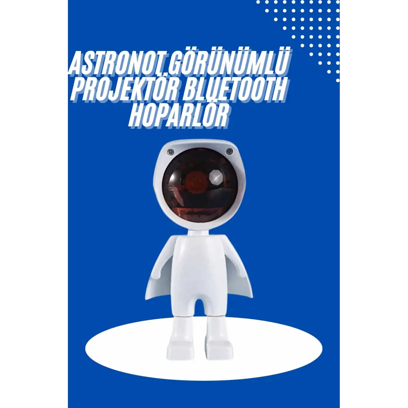 Astronot Işık Projektörü Gökkuşağı Projeksiyon Gece Lambası Hediyelik