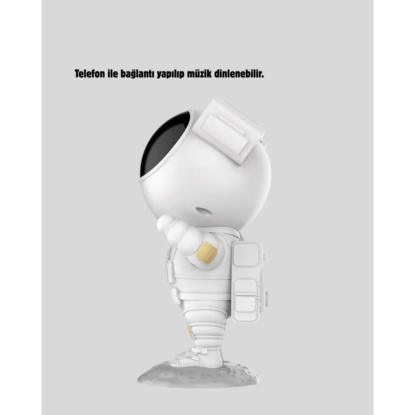 Astronot Projeksiyon Lambası Bluetooth Müzikli ve Uzaktan Kumandalı