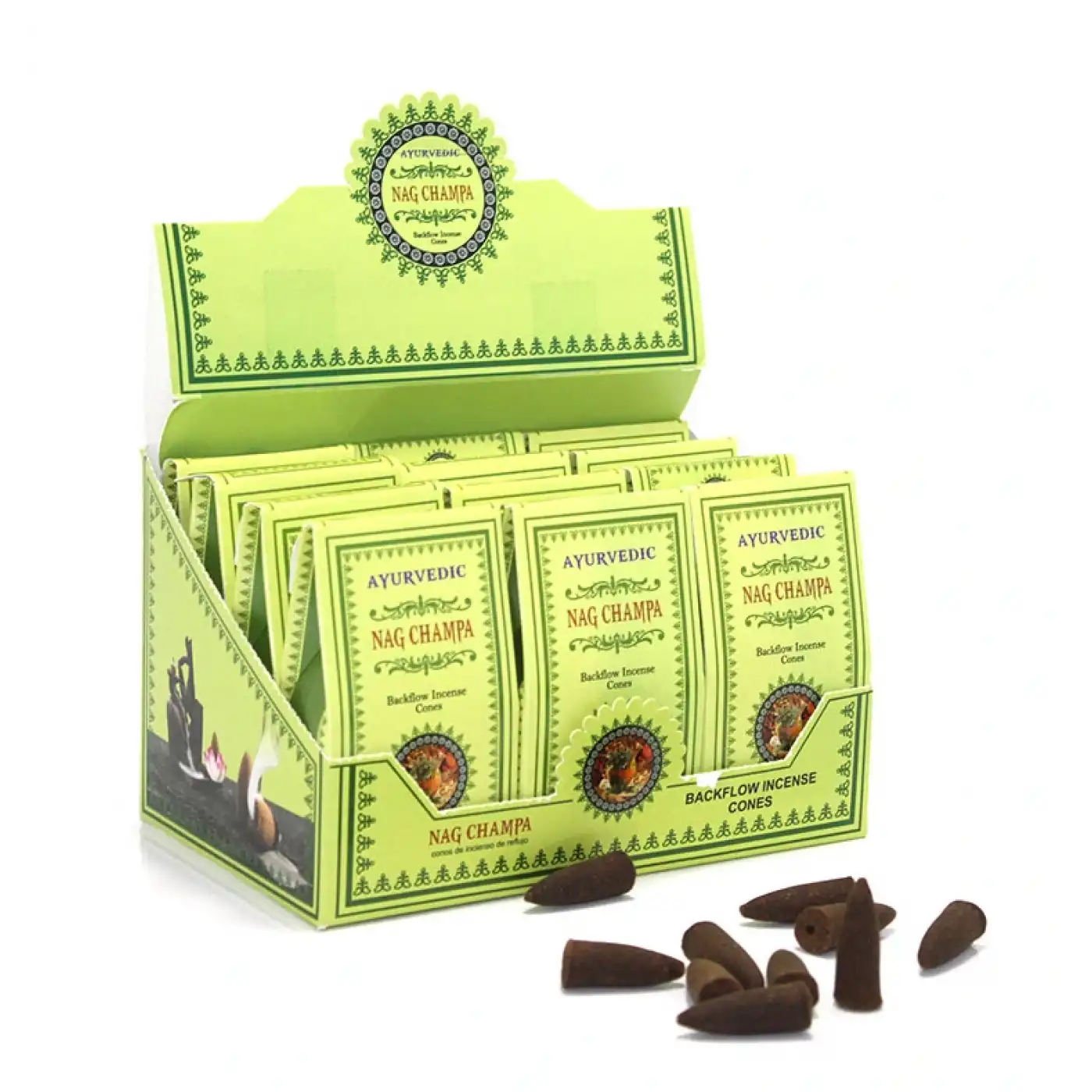 Ayurvedic Konik (Geri Akış) Tütsü Nag Champa Aromalı