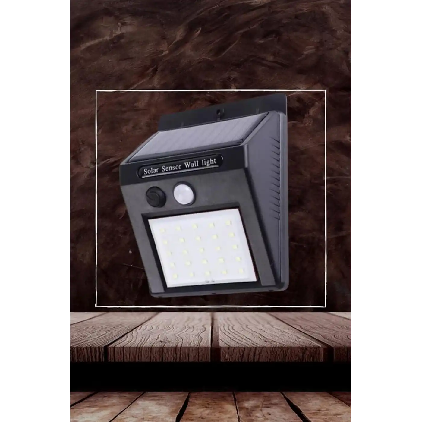 Bahçe Aydınlatma Sensörlü Güneş Enerjili Duvar Lambası 40 Led Işık