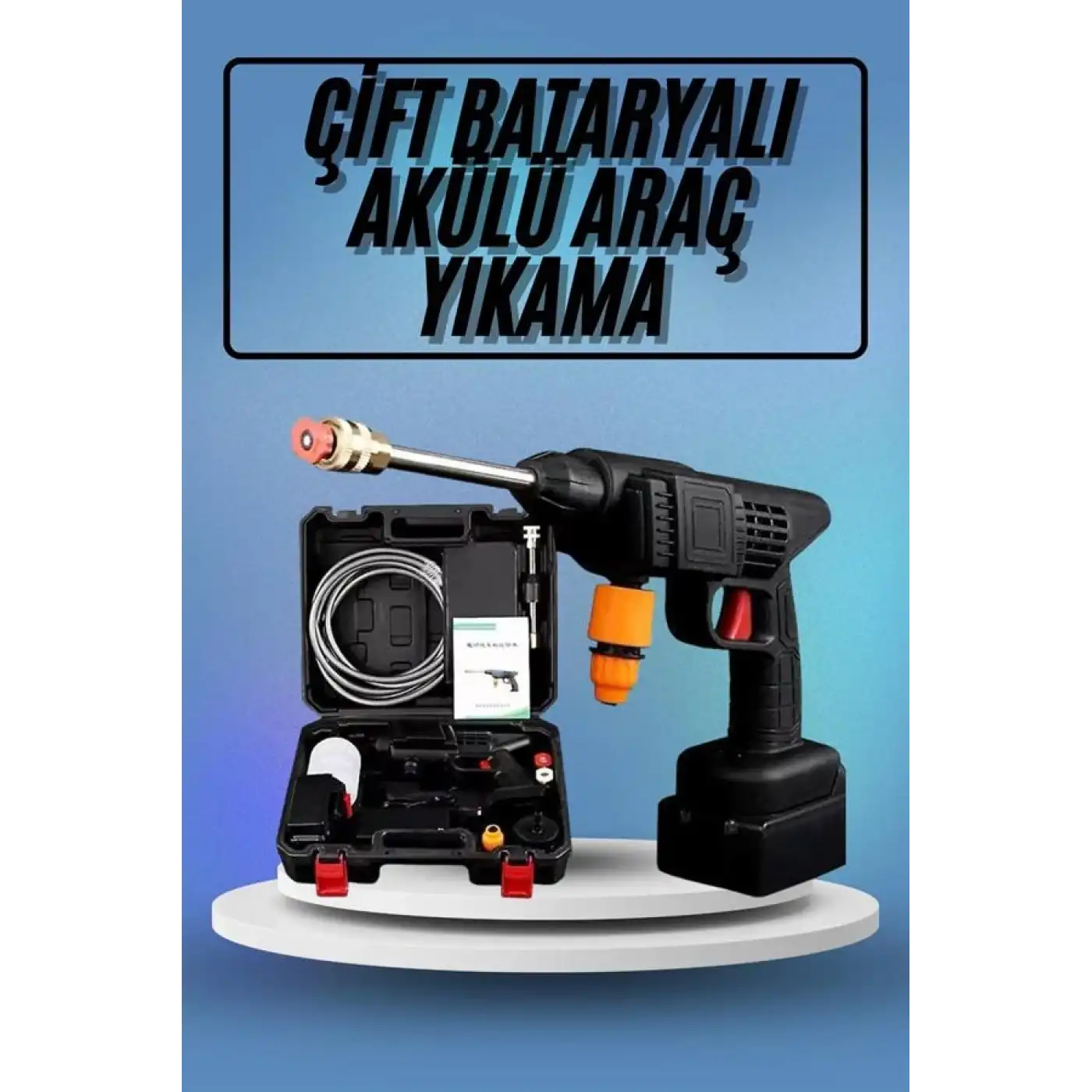 Bahçe Sulama Tabancası Makinesi Yüksek Basınçlı Akülü Yıkama Makinesi