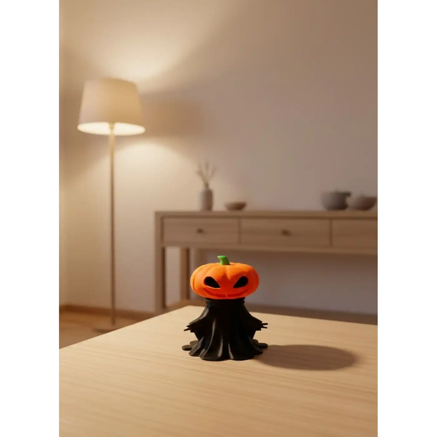 Balkabağı Figür 9cm Cadılar Bayramı Dekoratif Biblo