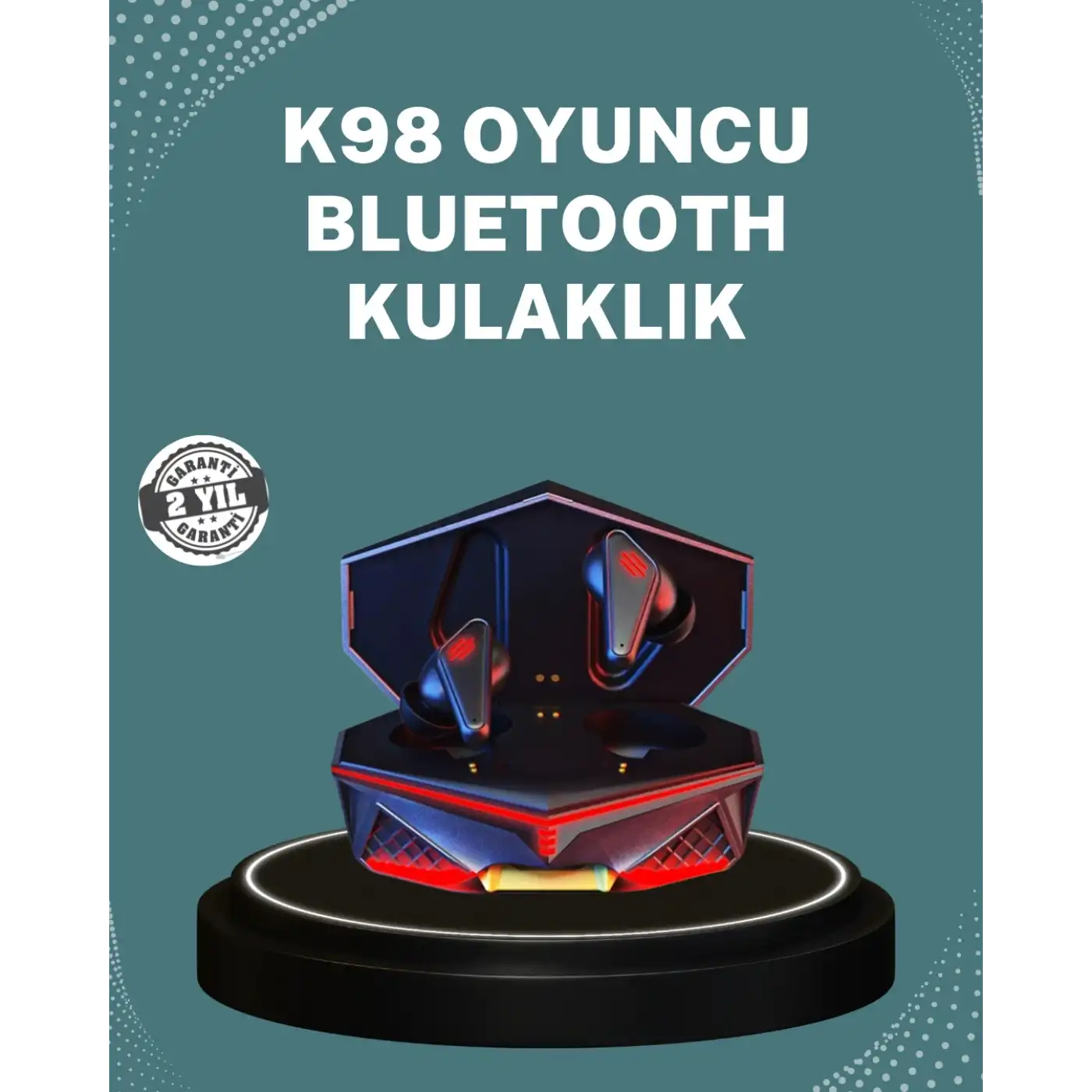 Bluetooth 5.0 Kablosuz  Kulaklık Ergonomik Tasarım