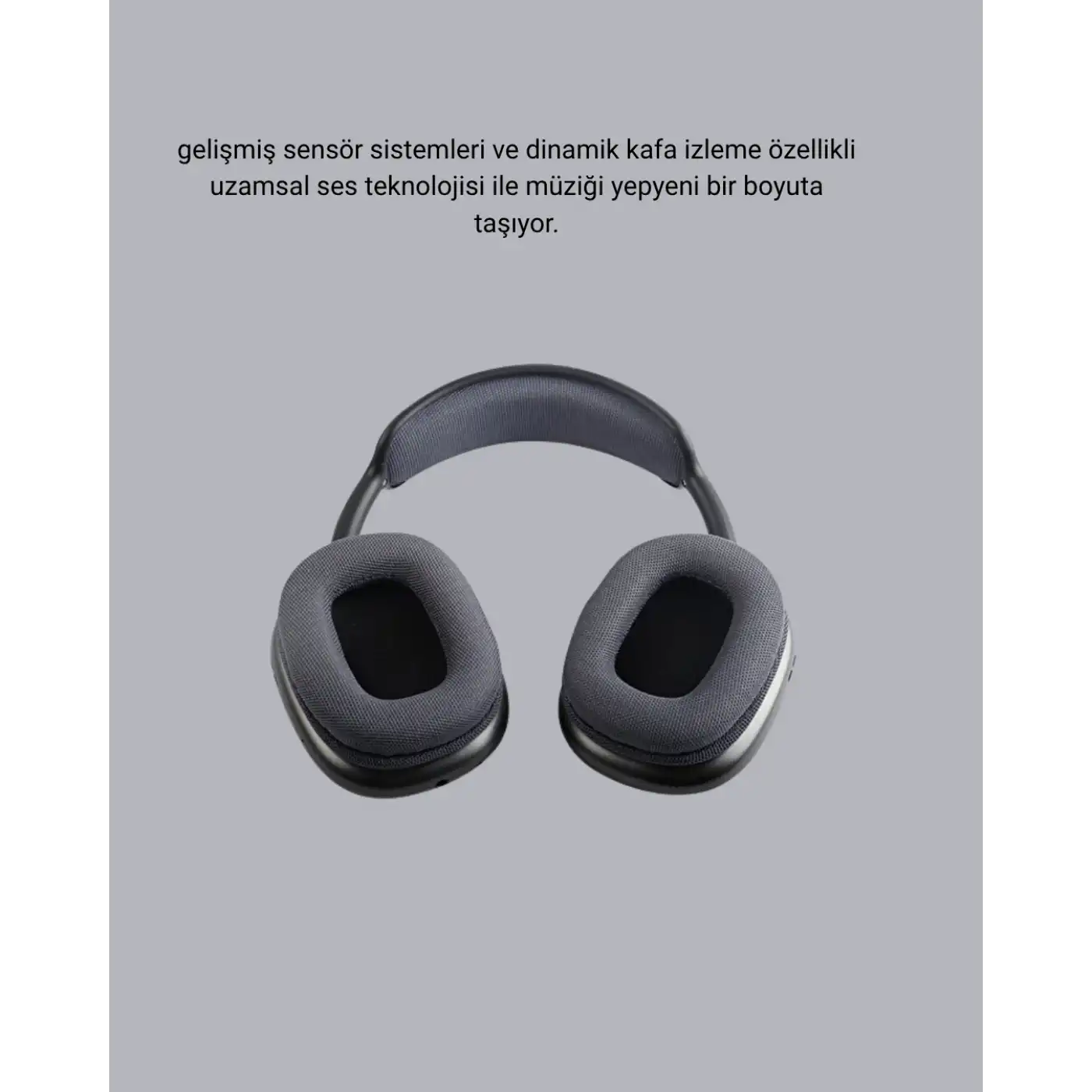Bluetooth 5.0 Kulak Üstü Kulaklık – Gürültü Engelleme, Uzamsal Ses, Hızlı Şarj
