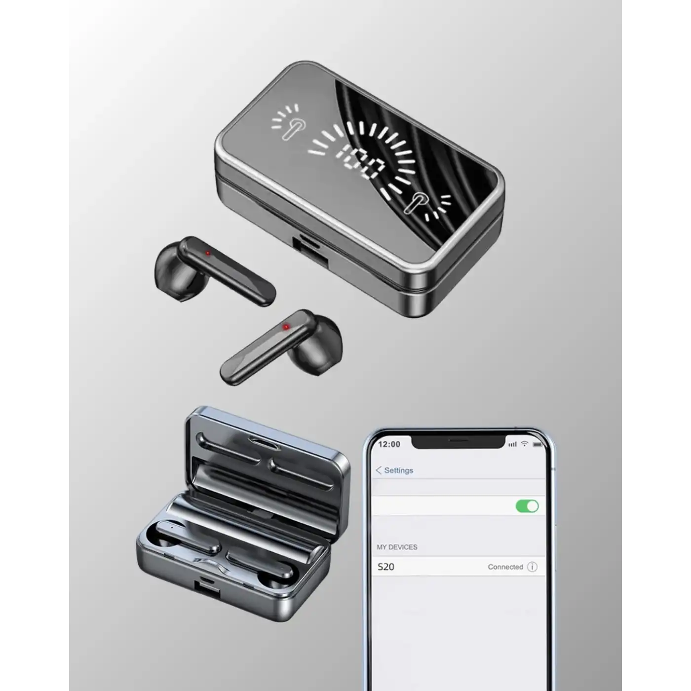 Bluetooth 5.1 Destekli  bluetooth kulaklık – ANC ve Stereo Sesli