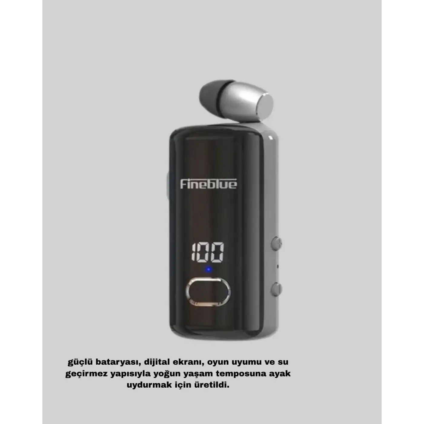 Bluetooth 5.3 Kablosuz Kulaklık Geri Çekilebilir Kablolu ve Ekranlı