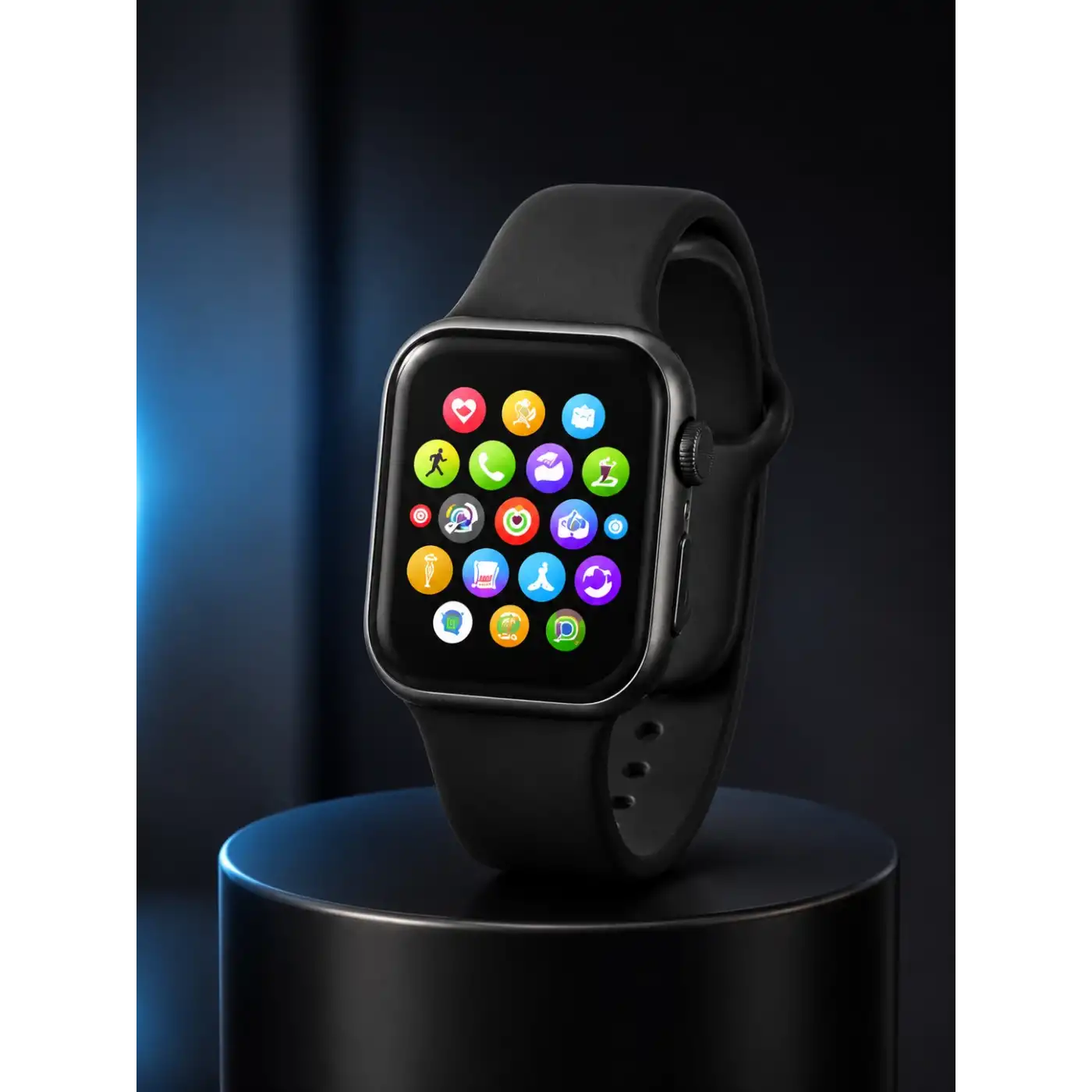 Bluetooth Arama, Akıllı Bildirimler ve Günlük Sağlık Takibi Sunan Şık Tasarımlı Akıllı Saat