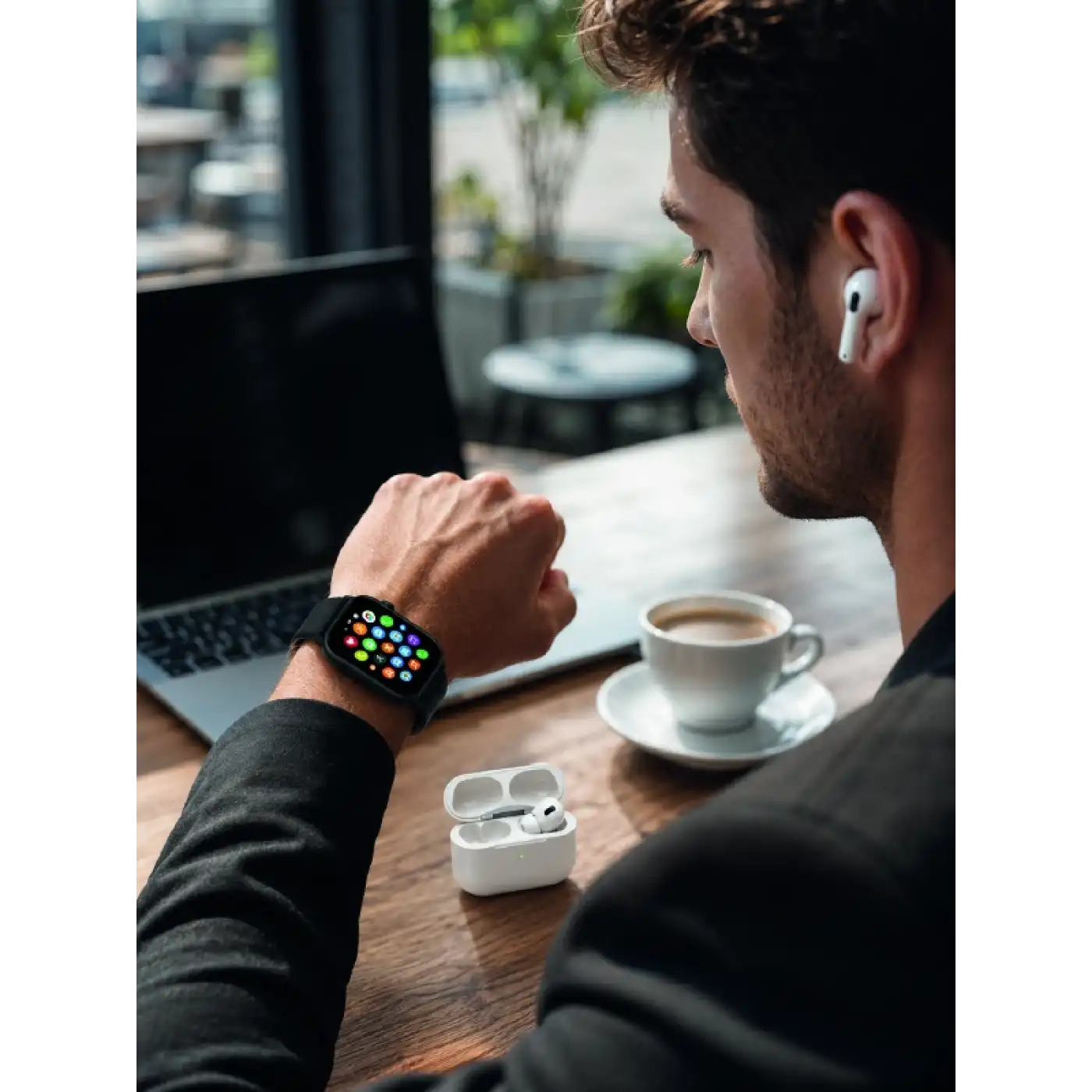 Bluetooth Arama Özellikli Akıllı Saat Seti Kablosuz Kulaklık Hediyeli, Android & iOS Uyumlu