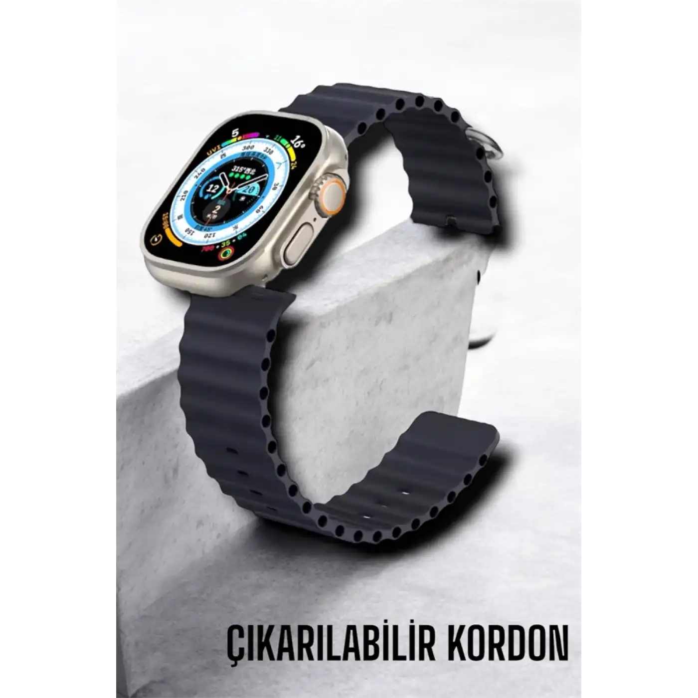 Bluetooth Bağlantılı Nabız, Kan Basıncı, Oksijen Ölçer Akıllı Saat