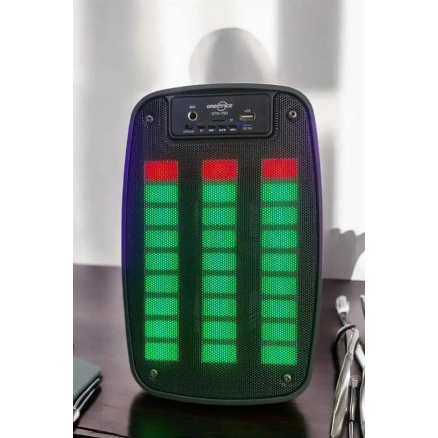 Bluetooth  Hoparlör Mikrofonlu Speaker Taşınabilir Şarjlı