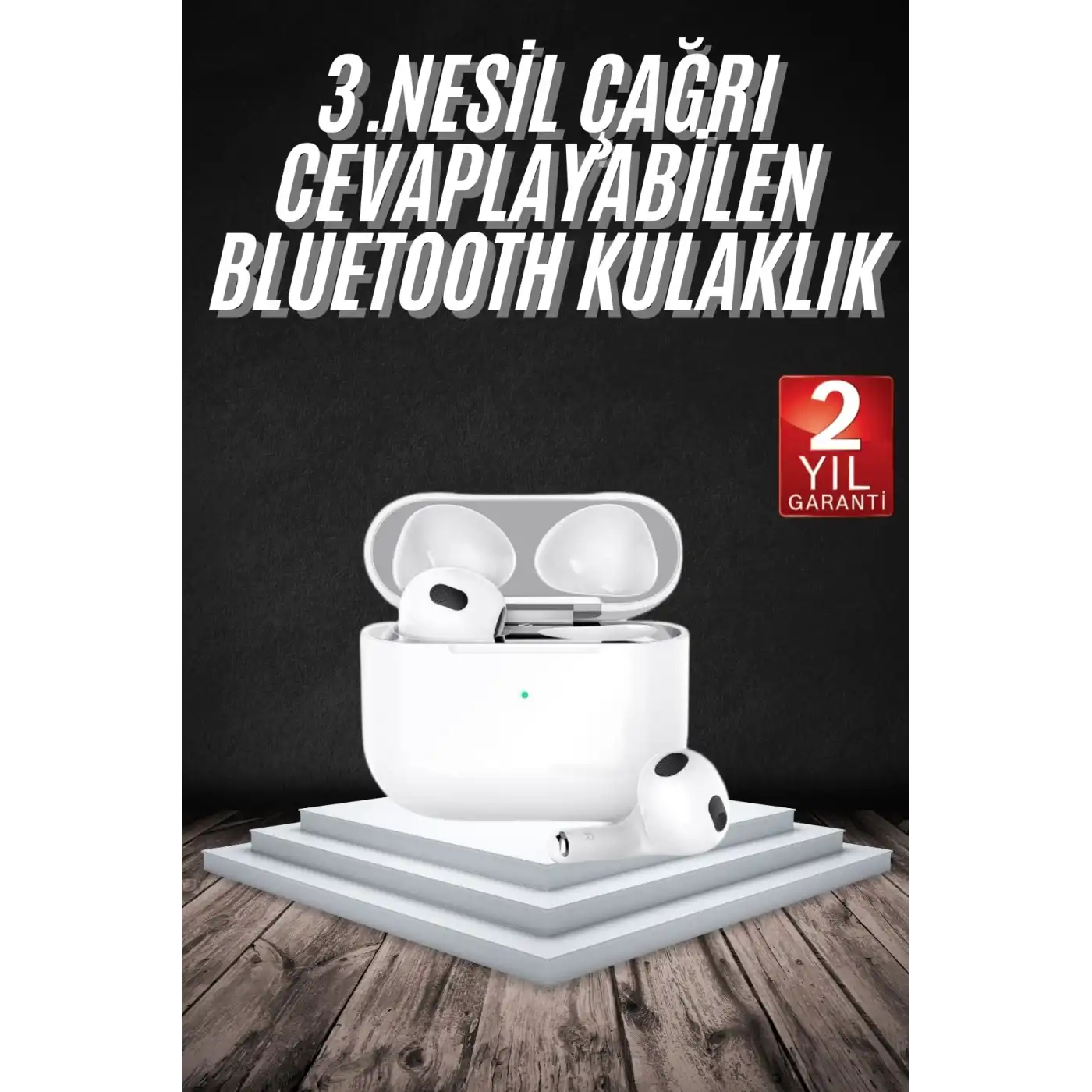 Bluetooth Kulaklık 3. Nesil Ios Android Uyumlu Yeni Nesil Wireless Charge