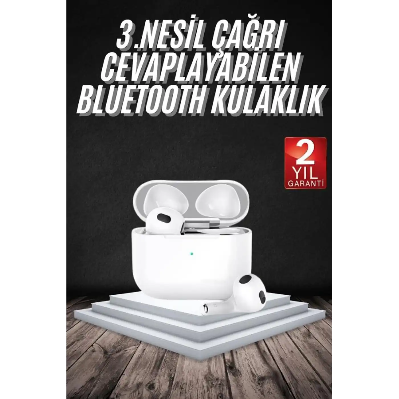 Bluetooth Kulaklık 3. Nesil Ios Android Uyumlu Yeni Nesil Wireless Charge