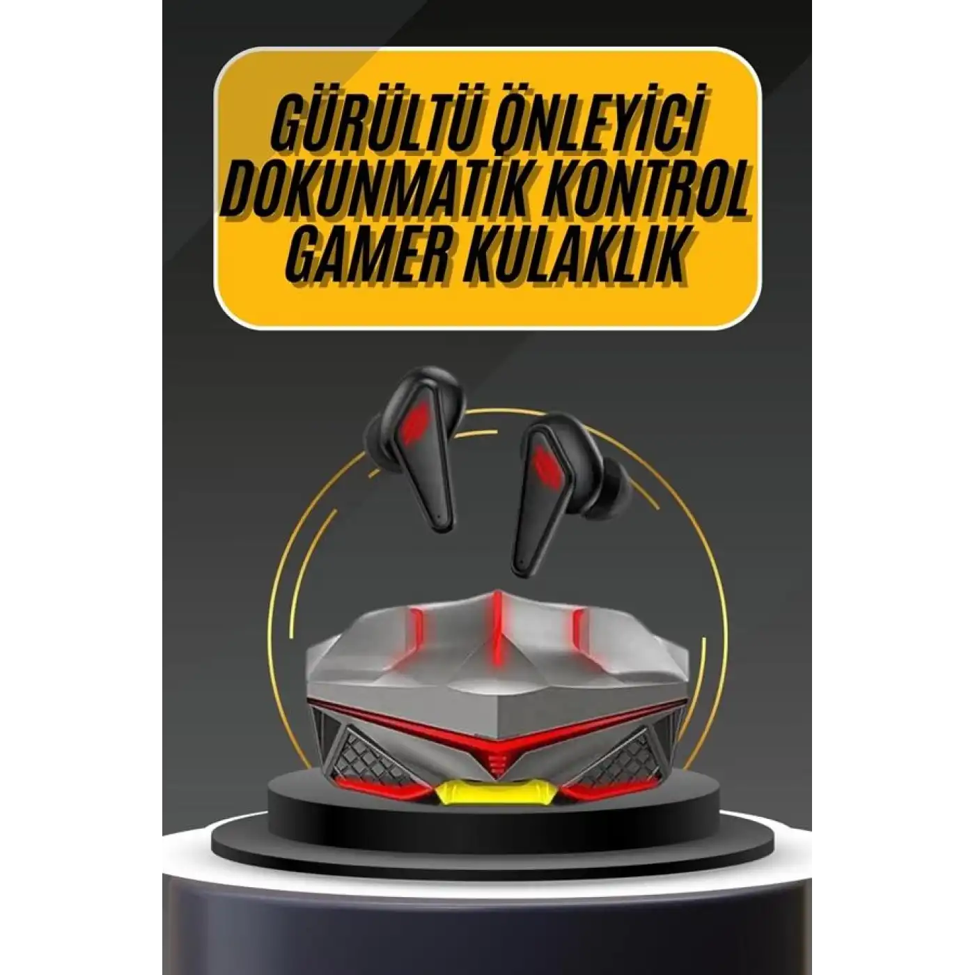 Bluetooth Kulaklık HD Ses Kaliteli Işıklı Metal Kasa Ios Android Uyumlu Mikrofonlu