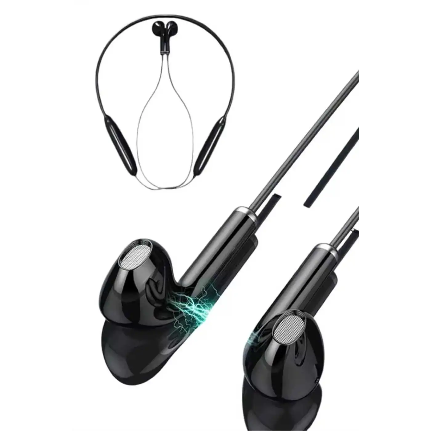 Bluetooth Kulaklık Kablolu Android ve İOS Uyumlu ANC Özellikli