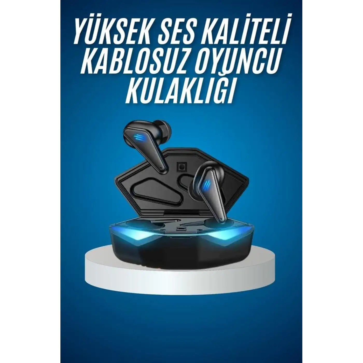 Bluetooth Kulaklık  Kulaklığı RGB Işıklı Oyunlarda Düşük Gecikme