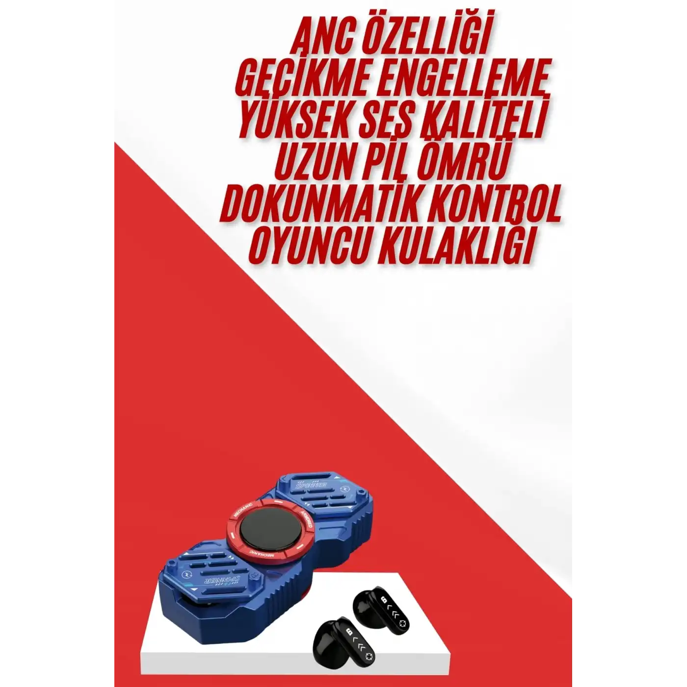 Bluetooth Kulaklık Stres Çarkı ANC Özellikli  Kulaklık