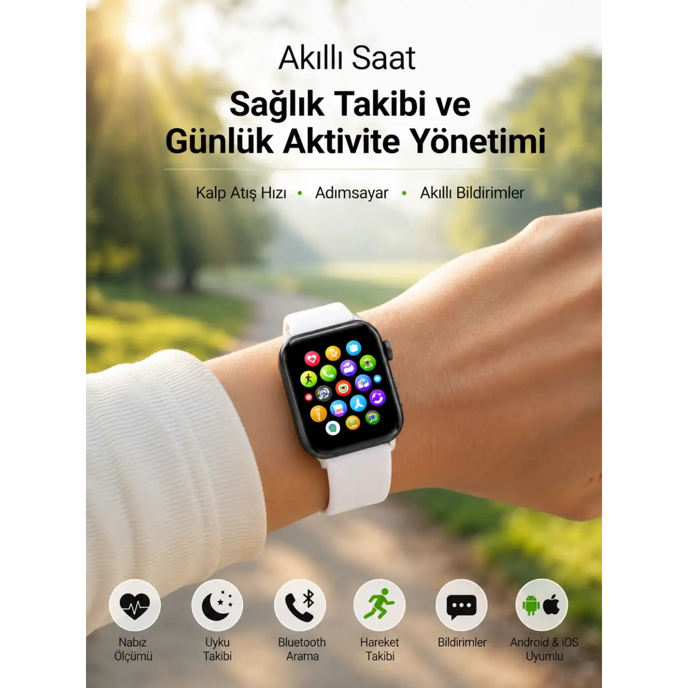 Bluetooth Telefon Görüşmesi ve Akıllı Bildirim Özellikleriyle Günlük Hayatınızı Kolaylaştıran Akıllı Saat