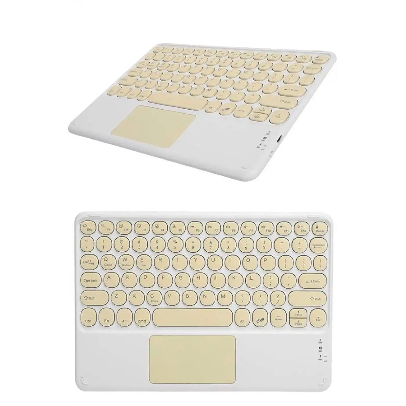 Bluetooth Touchpad Klavye Ultra İnce Taşınabilir Q Klavye