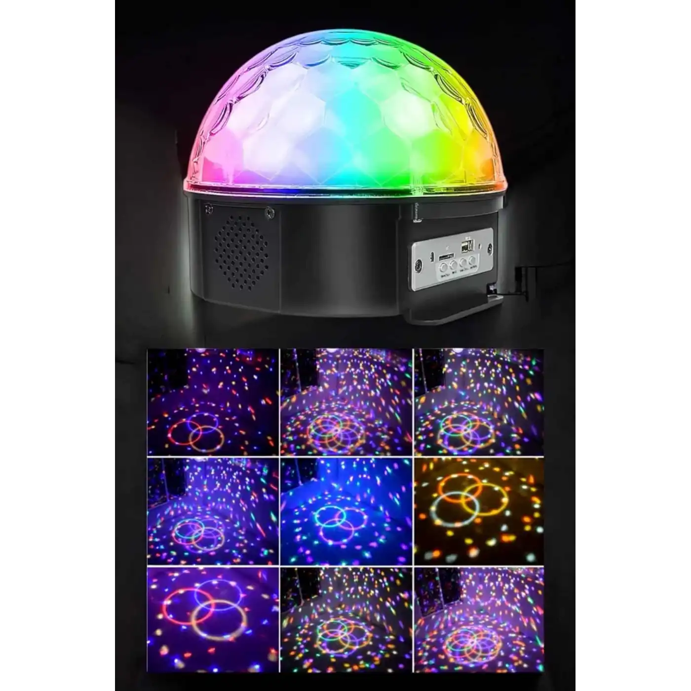 Bluetooth ve Uzaktan Kumandalı Çok Renkli Masaüstü Disko Topu