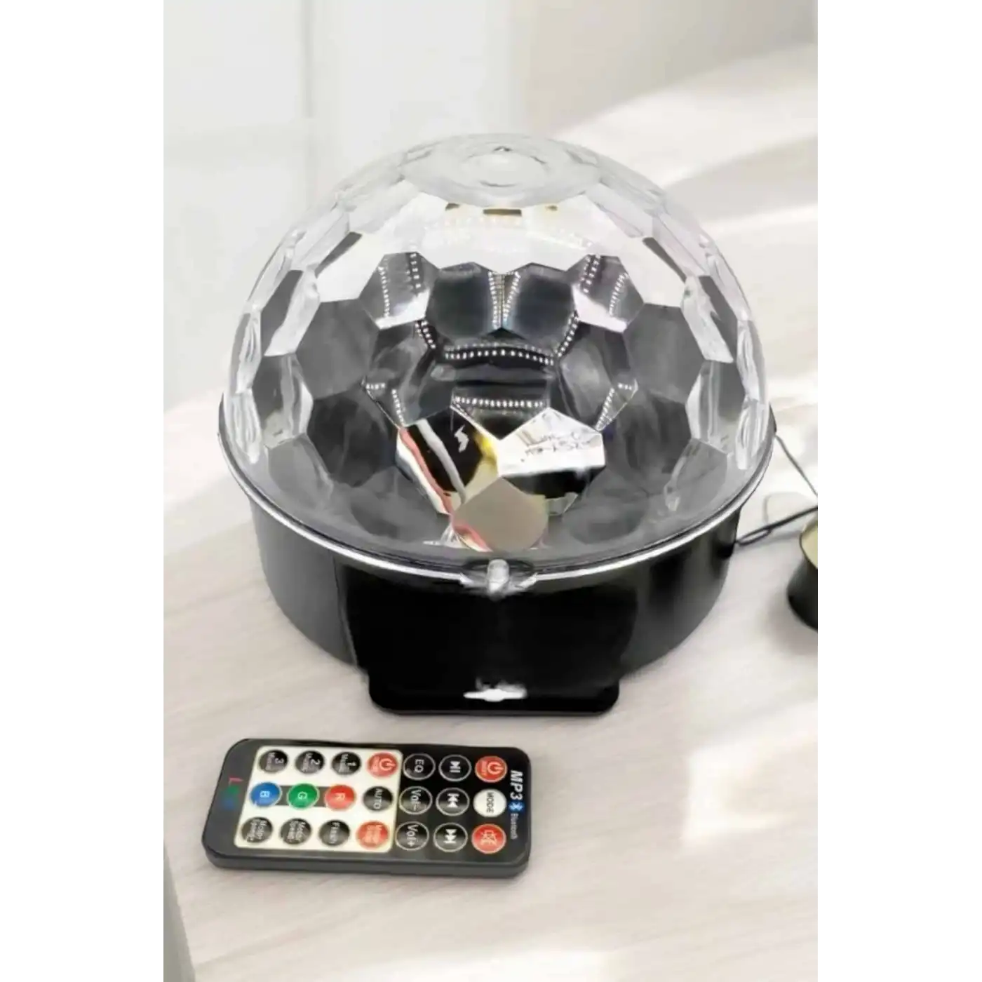 Bluetooth ve Uzaktan Kumandalı Çok Renkli Masaüstü Disko Topu