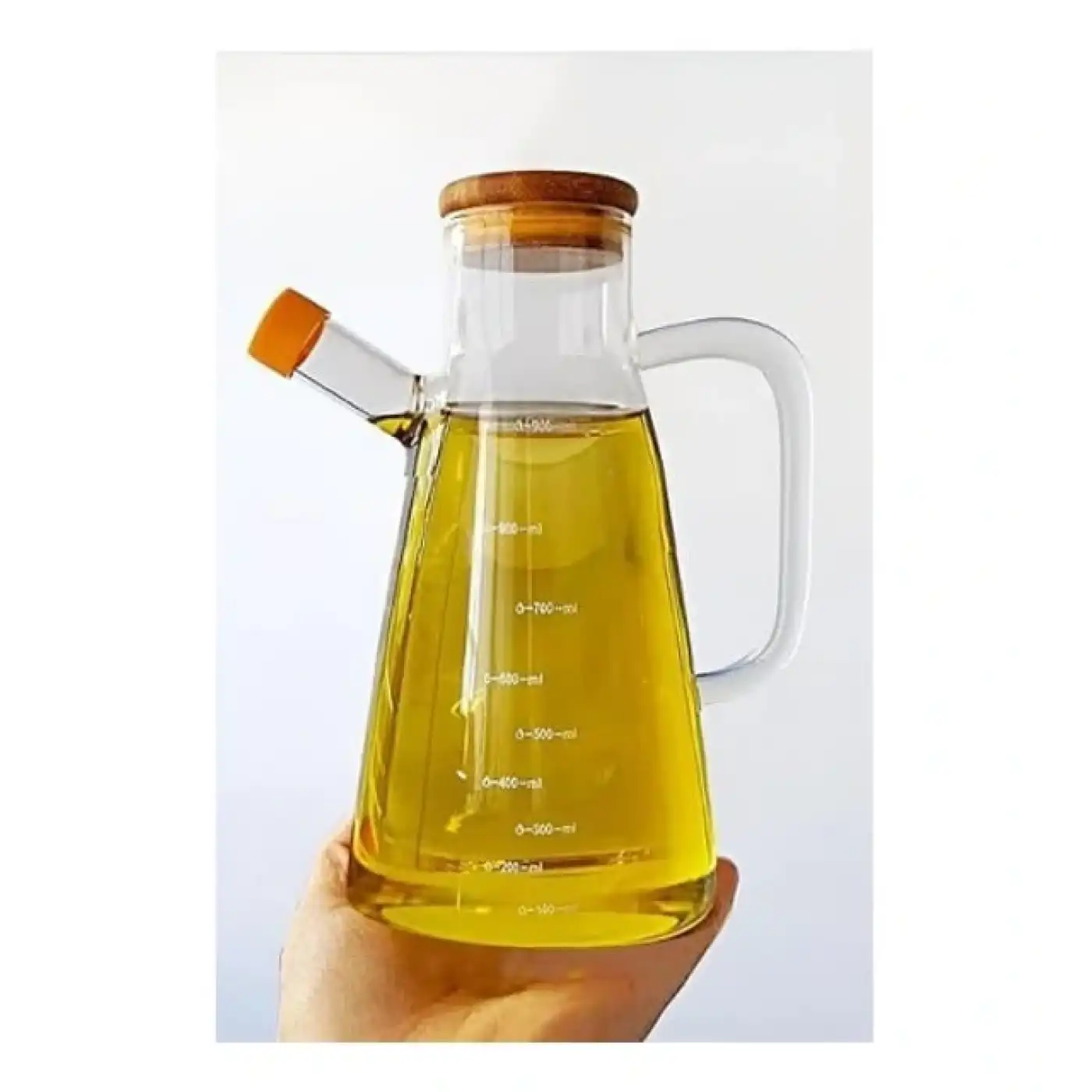 Borosilikat Cam 900 ml. Yağdanlık