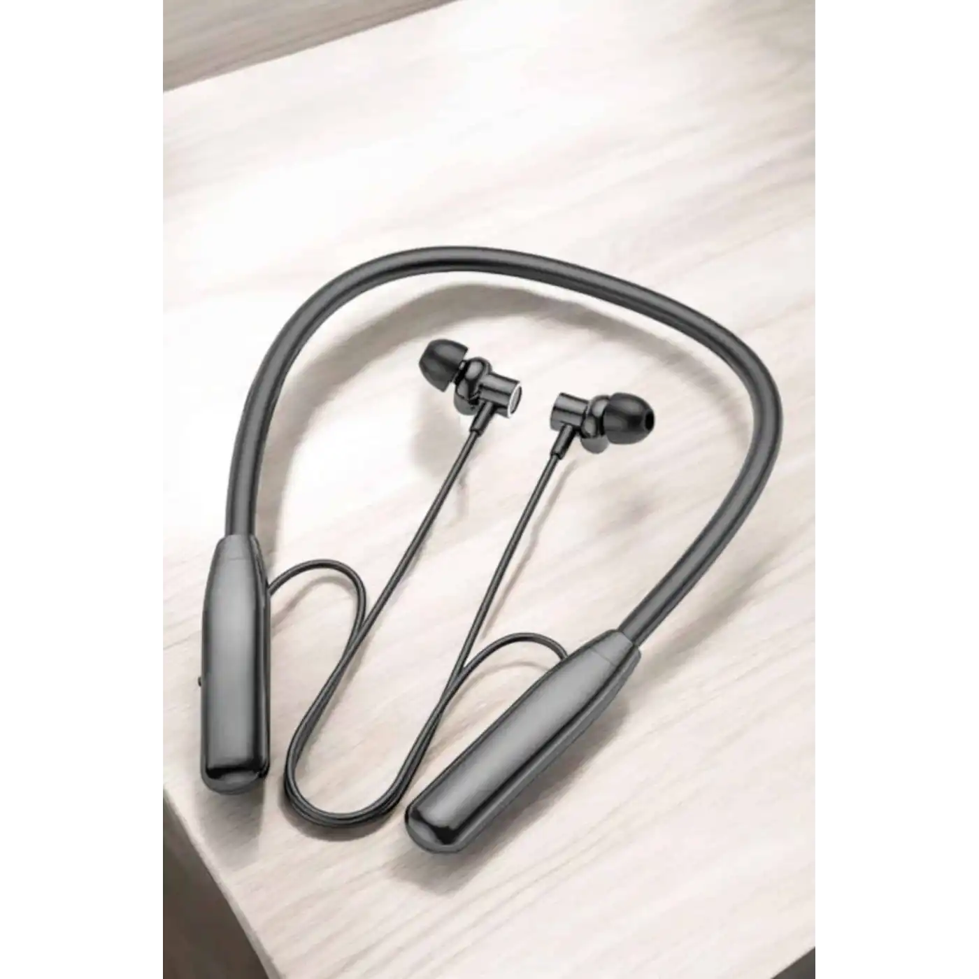 Boyun Askılı Bluetooth Kulaklık Uzun Şarj Süreli Dijital Göstergeli Kablolu