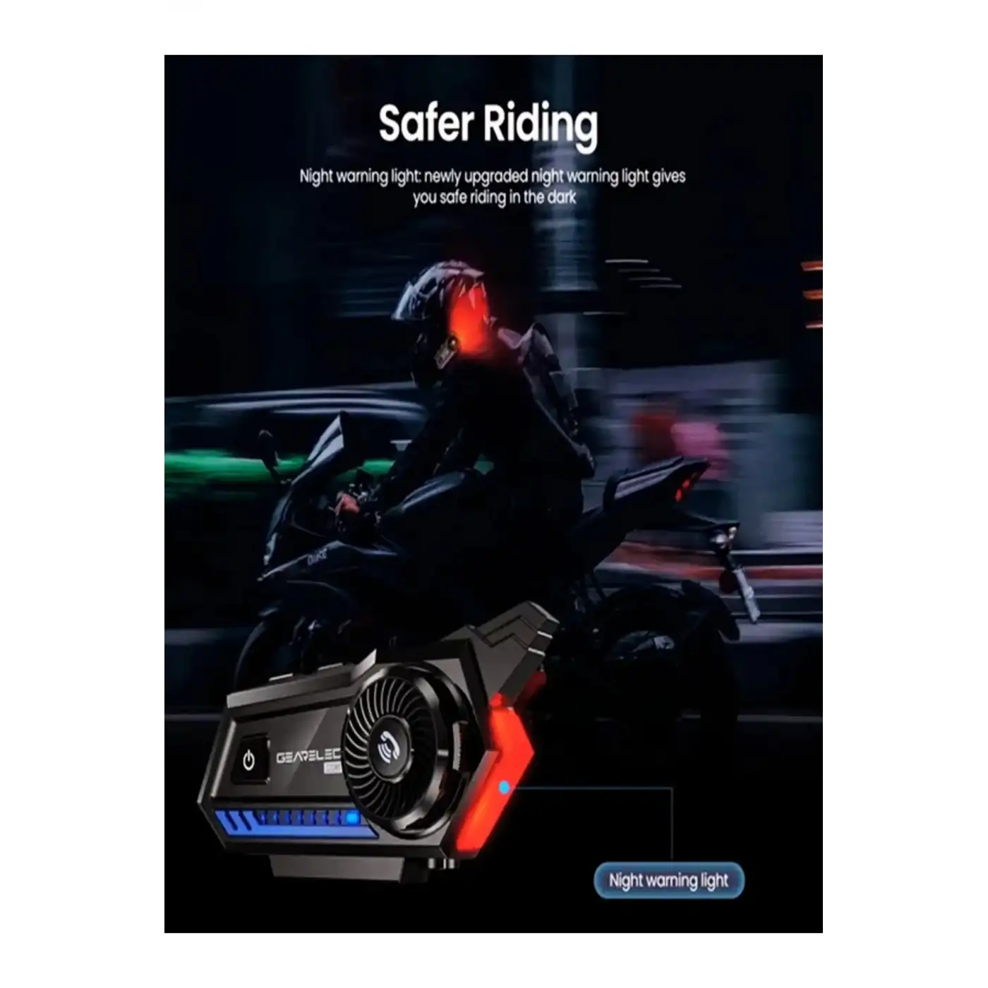 Bt57 Motosiklet Kask Kulaklık Intercom Işıklı Motorsiklet Interkom