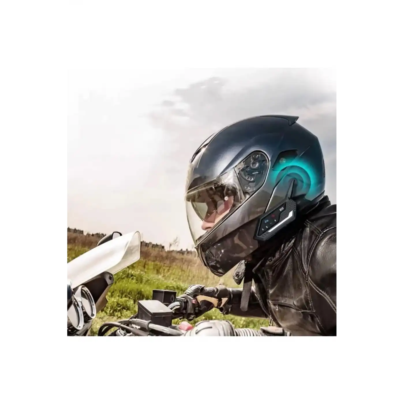 Bt62 Motosiklet Kask Kulaklığı Bluetooth Intercom 2 Intercom Bağlantılı