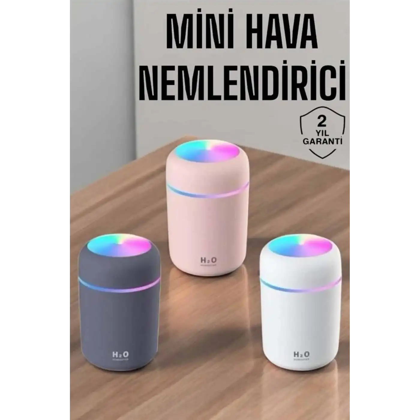 Buharlı Hava Nemlendirici Aromaterapi Renk Değiştirilebilir